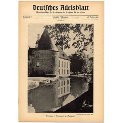 Deutsches Adelsblatt. 3. Jahrgang (1964). Nr 7 (15 VII 1964) [Château de Commarin in Burgund]