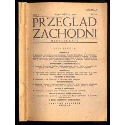 Przegląd Zachodni. Miesięcznik. R.6 (1950). Nr 5/6 (maj-czerwiec 1950)