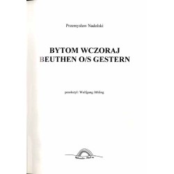 Bytom wczoraj. Beuthen O/S gestern