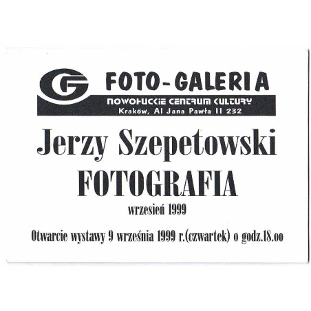 Jerzy Szepetowski - Fotografia, wrzesień 1999