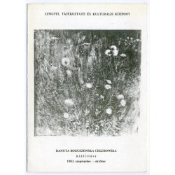 Danuta Boguszewska Chlebowska. Kiállítása 1983. szeptember - október
