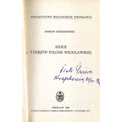 Szkice z dziejów Polonii wrocławskiej