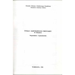 Wykaz zabytkowych cmentarzy w Polsce. Województwo Częstochowskie