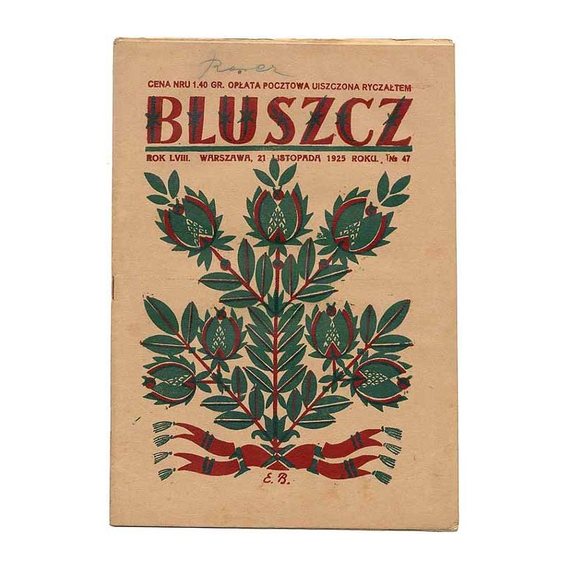 Bluszcz. Pismo tygodniowe ilustrowane dla kobiet. R.58 (1925). Nr 47 (21 listopada 1925)