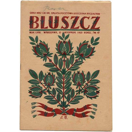 Bluszcz. Pismo tygodniowe ilustrowane dla kobiet. R.58 (1925). Nr 47 (21 listopada 1925)