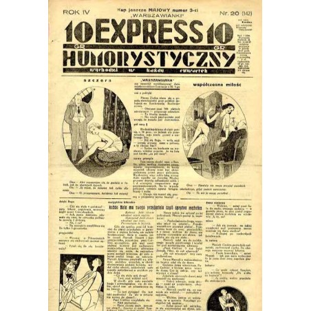 Express Humorystyczny. R.4 (1933). Nr 20 (142) / Marian Dąbrowski (Emden): Krew na chryzantemach. Romans Z kwiatu na kwiat. Rom
