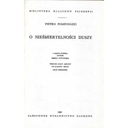 O nieśmiertelności duszy