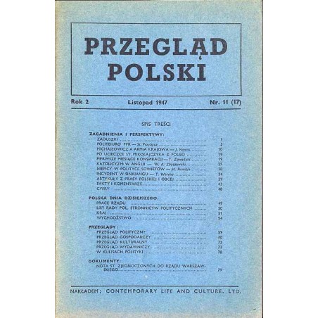 Przegląd Polski. R.2 (1947). Nr 11 (17) (Listopad 1947)