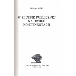 W służbie publicznej na dwóch kontynentach
