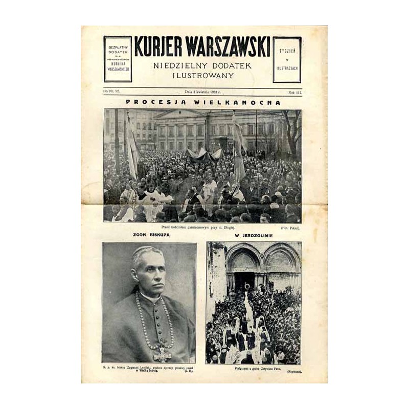 Kurjer Warszawski. Niedzielny dodatek ilustrowany. R.112 (1932). Do Nr 92 (3 kwietnia 1932) / bp Zygmunt Łoziński / Port Gdynia