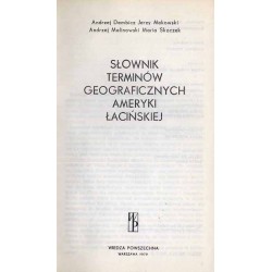 Słownik terminów geograficznych Ameryki Łacińskiej