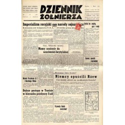 Dziennik Żołnierza. Polska prasa obozowa. Pismo żołnierzy 1. Korpusu Pancerno Mot. R.4 (1943). Nr 52 (787) (4 marca 1943)