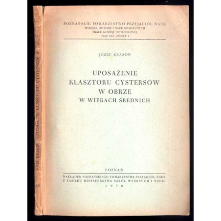 Uposażenie klasztoru cystersów w Obrze w wiekach średnich