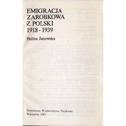 Emigracja zarobkowa z Polski 1918-1939