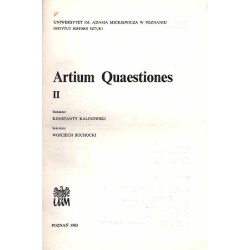 Artium Quaestiones II
