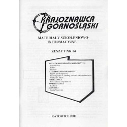 Krajoznawca Górnośląski. Materiały szkoleniowo-informacyjne. Zeszyt nr 14 (2000)