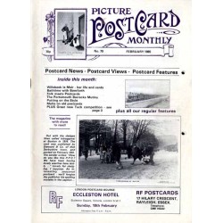 Picture Post Card Monthly. (1985). No. 70 (Febrary 1985). Postcard News - Postcard Views - Postcard Features
