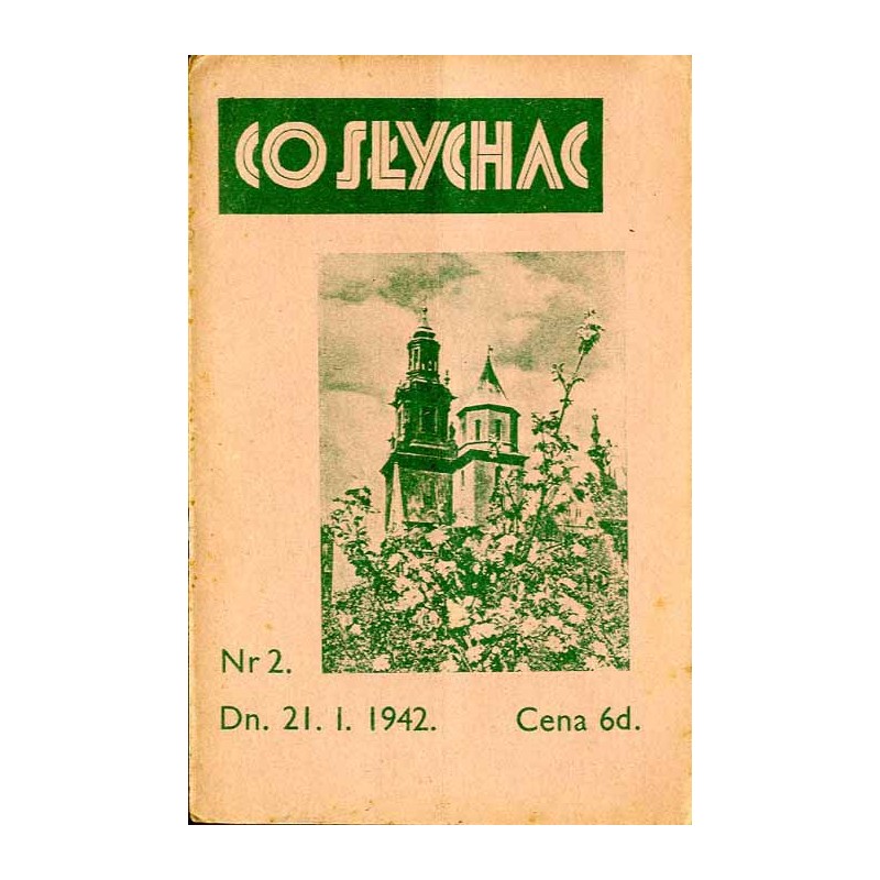 Co Słychać. R.3 (1942). Nr 2 (21.I.1942)