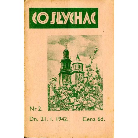 Co Słychać. R.3 (1942). Nr 2 (21.I.1942)