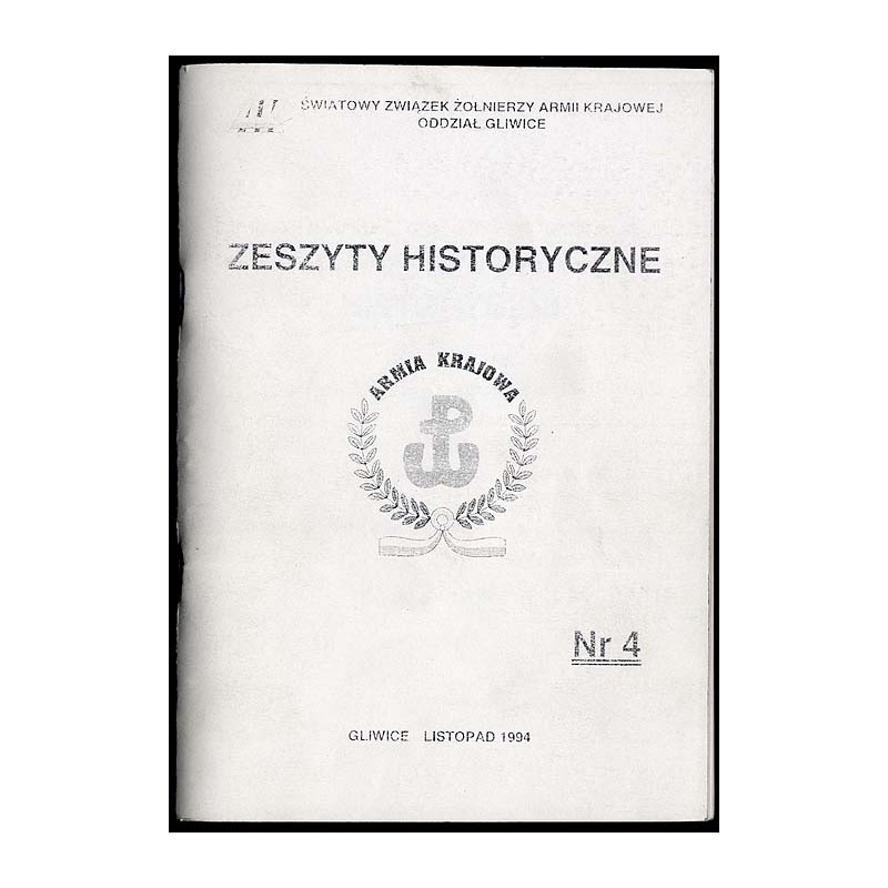 Zeszyty Historyczne. Nr 4 (XI 1994)