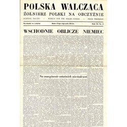 Polska Walcząca - Żołnierz Polski na Obczyźnie. Fighting Poland. Weekly for the Polish Forces. R.6 (1944). Nr 2 (15 stycznia 194