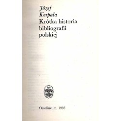 Krótka historia bibliografii polskiej