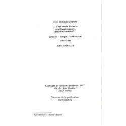 ... Czyż może historia popłynąć przeciw prądowi sumień? (Kościół - Religia - Patriotyzm) 1764-1864