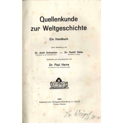 Quellenkunde zur Weltgeschichte. Ein Handbuch