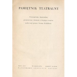 Pamiętnik Teatralny. Czasopismo kwartalne poświęcone historii i krytyce teatru. 1955. Z.3-4 (15-16)