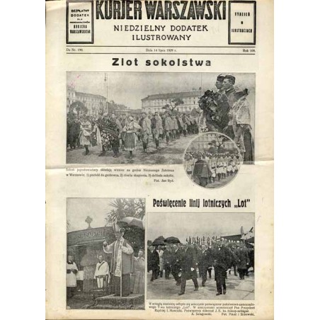Kurjer Warszawski. Niedzielny dodatek ilustrowany. R.109 (1929). Nr 190 (14 lipiec 1929)
