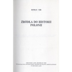 Źródła do historii Polonii