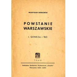 Powstanie warszawskie. I: Geneza i tło