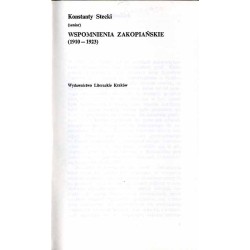 Wspomnienia zakopiańskie (1910-1923)