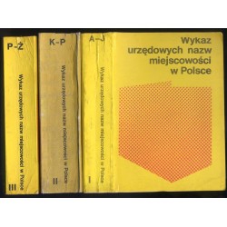 Wykaz urzędowych nazw miejscowości w Polsce. 3t