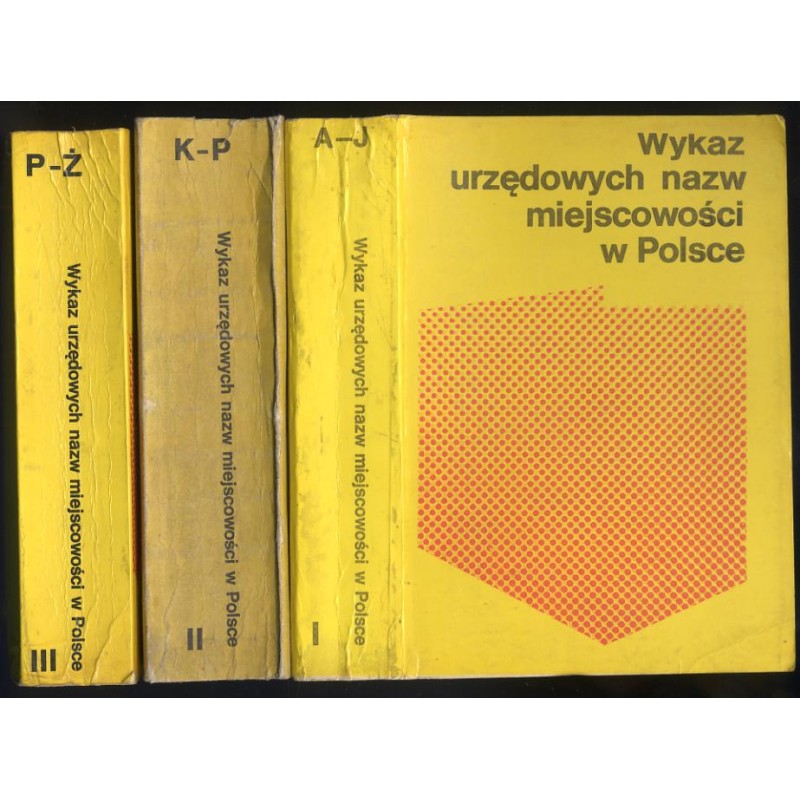 Wykaz urzędowych nazw miejscowości w Polsce. 3t