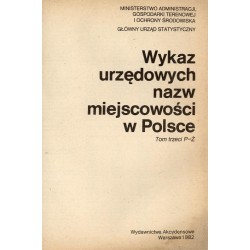 Wykaz urzędowych nazw miejscowości w Polsce. 3t