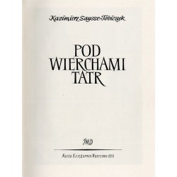 Pod wierchami Tatr