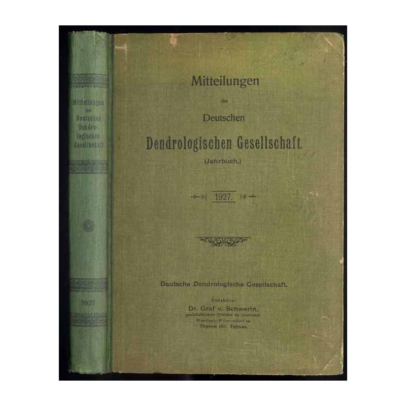 Mitteilungen der Deutschen Dendrologischen Gesellschaft (Jahrbuch) 1927. Nr 38