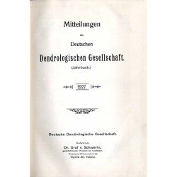Mitteilungen der Deutschen Dendrologischen Gesellschaft (Jahrbuch) 1927. Nr 38