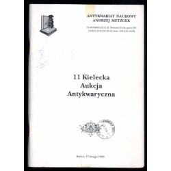 [Antykwariat Naukowy Andrzej Metzger] 11 Kielecka Aukcja Antykwaryczna. Kielce, 17 lutego 1996