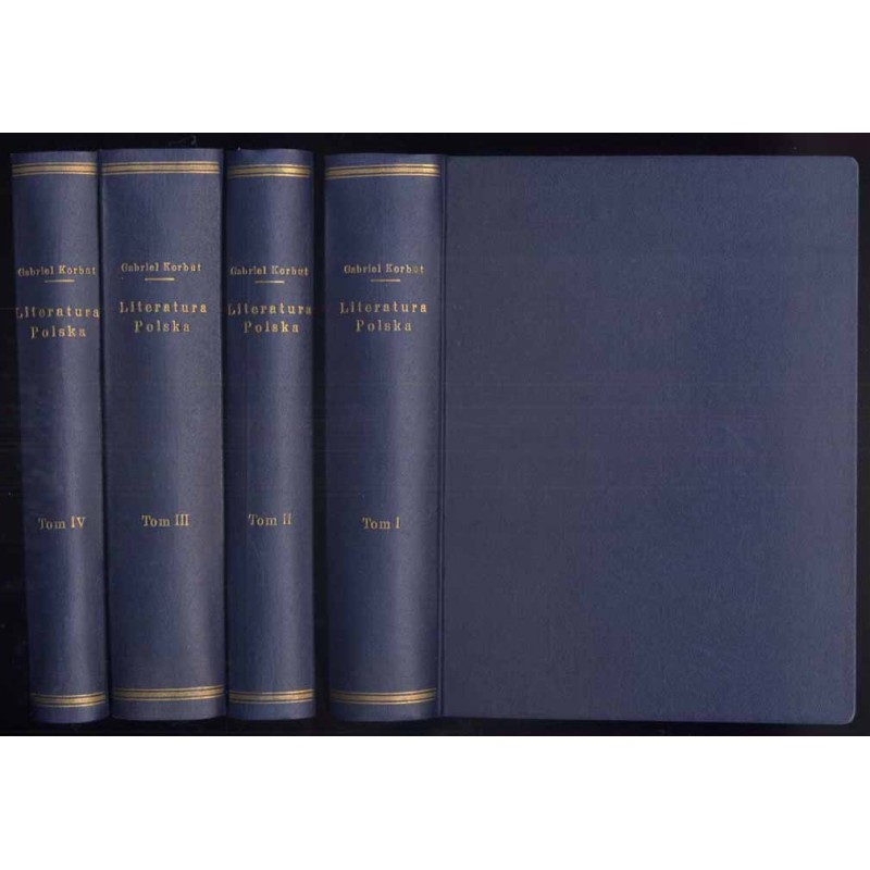 Literatura polska od początków do wojny światowej. 4tomy