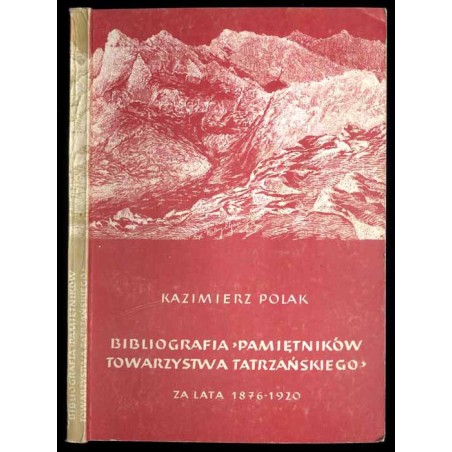 Bibliografia "Pamiętników Towarzystwa Tatrzańskiego" za lata 1876-1920