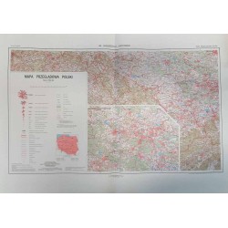 Mapa Przeglądowa Polski. Skala 1:500 000 [teka 6 map]. Skorowidz nazw