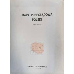 Mapa Przeglądowa Polski. Skala 1:500 000 [teka 6 map]. Skorowidz nazw