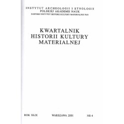 Kwartalnik Historii Kultury Materialnej. R.49 (2001). Nr 4