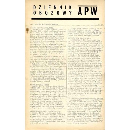 Dziennik Obozowy APW. 1944. Nr 58 (11 kwietnia 1944)