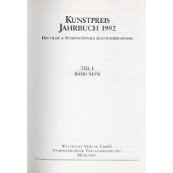 Kunstpreis Jahrbuch 1992. Deutsche und Internationale Auktionsergebnisse. Band.47 Teil 1-2 w 2 vol