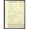 Ze wspomnień językoznawcy