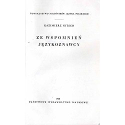 Ze wspomnień językoznawcy