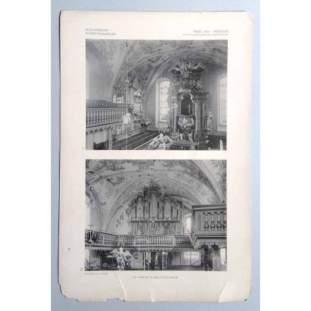 Bilderwerk schlesischer Kunstdenkmäler. Mappe III: Fortsetzung des Barockstils und seine Ausläufer. Rococo. Tafel 160: Deutsch-O